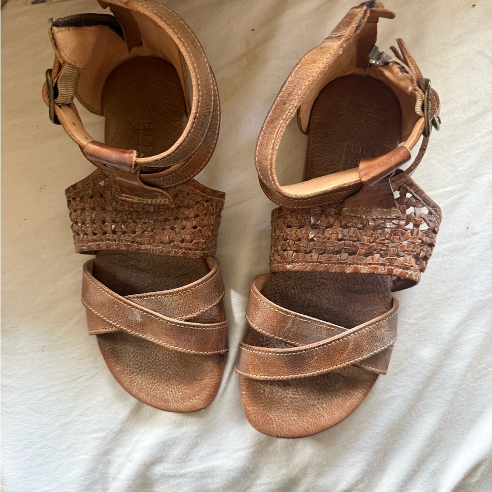 Brown Strappy Sandals Bed Stu